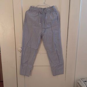 Zara Light blue linen pants.